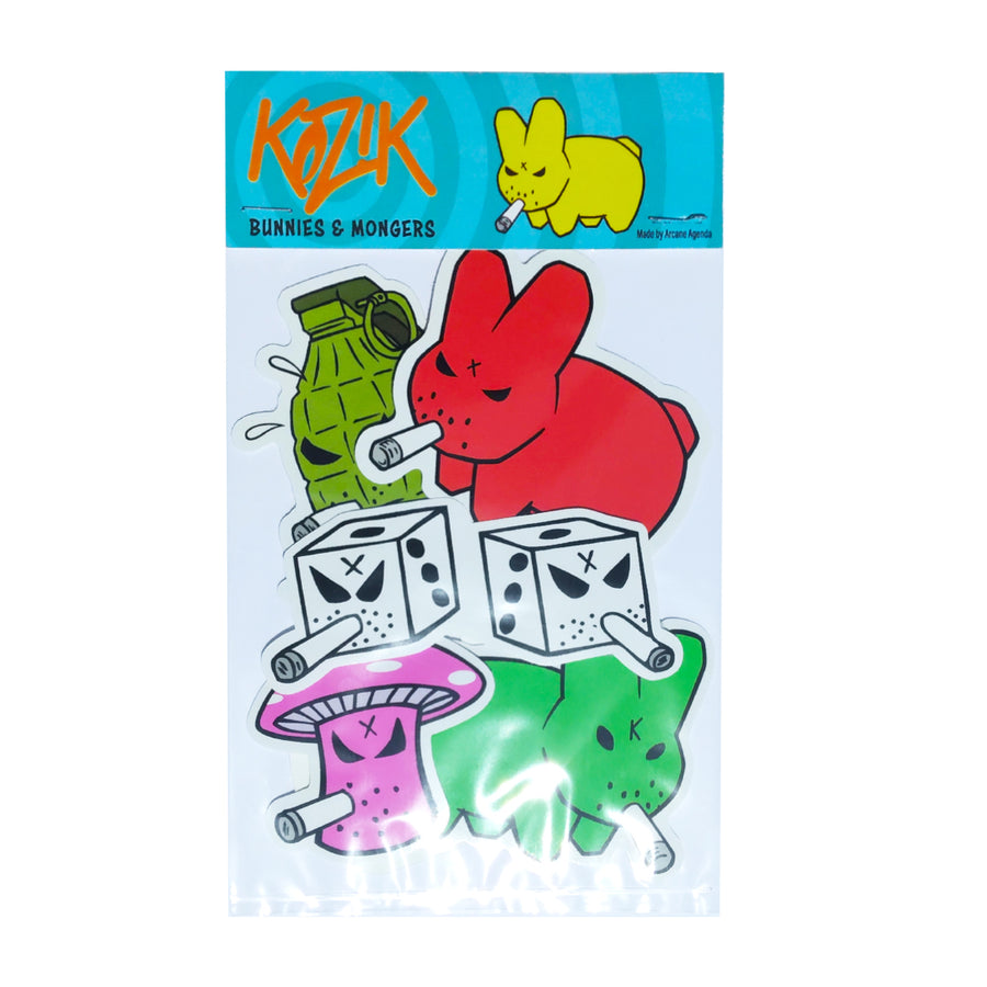 Bunnies and Mongers Sticker Pack