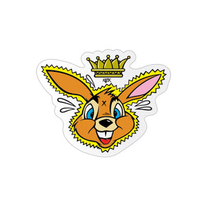 Bunny King sticker by Frank Kozik