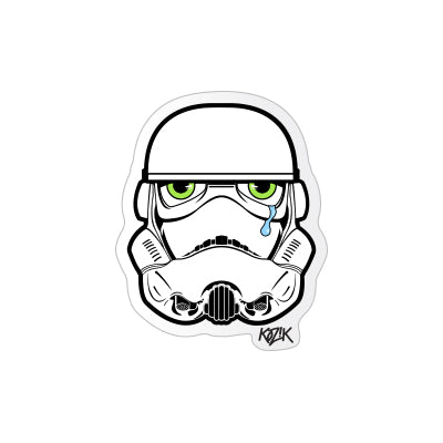 Kawaii Trooper sticker by Frank Kozik